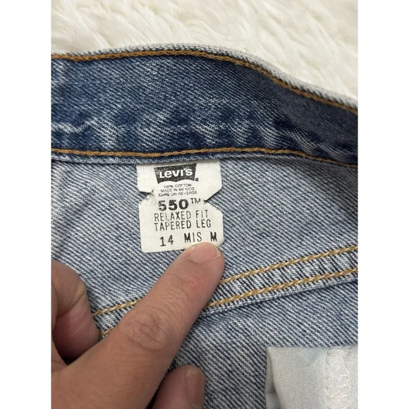 Vintage Levis 550 Jeans Womens Relaxed Fit Tapered Stonewash Y2K Sz 14 30x31 - Picture 3 of 10